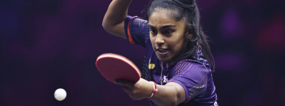 Top-16-europeen-Tennis-de-table-Prithika-Pavade-sincline-dentree-face-a-Xiaona-Shan.webp